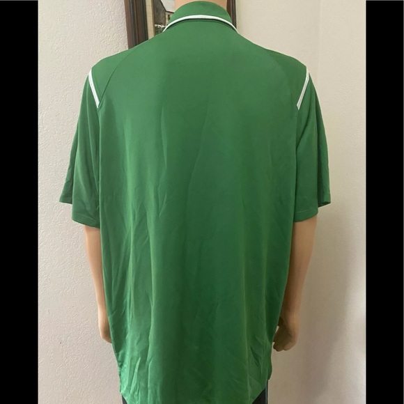 Nike Men's Golf Dri-Fit Pirates Athletic Green Polo Shirt Size XL Short Sleeve - Picture 6 of 11